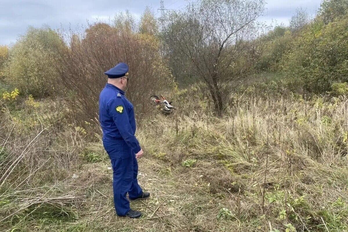 In Obninsk crashed motorcycle