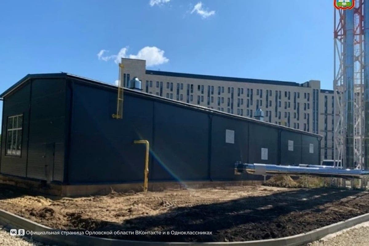 In Orel, on the site of the student campus, a block-modular gas hot water boiler room is ready