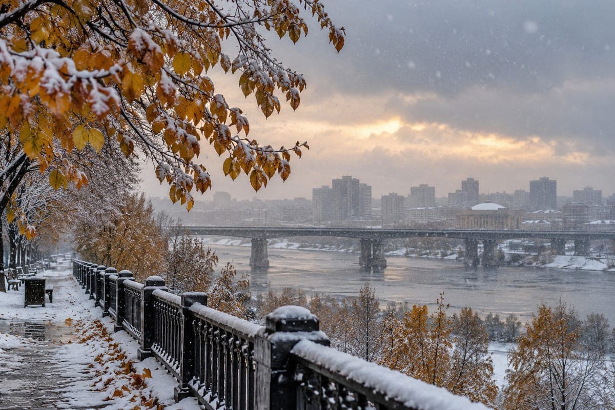 Frost to -8 degrees and wet snow expected in the Novosibirsk region
