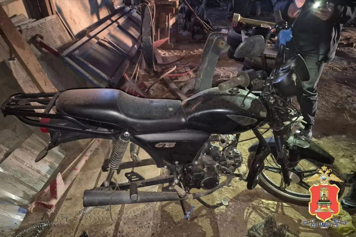 A resident of the Tver region stole a moped and disassembled it