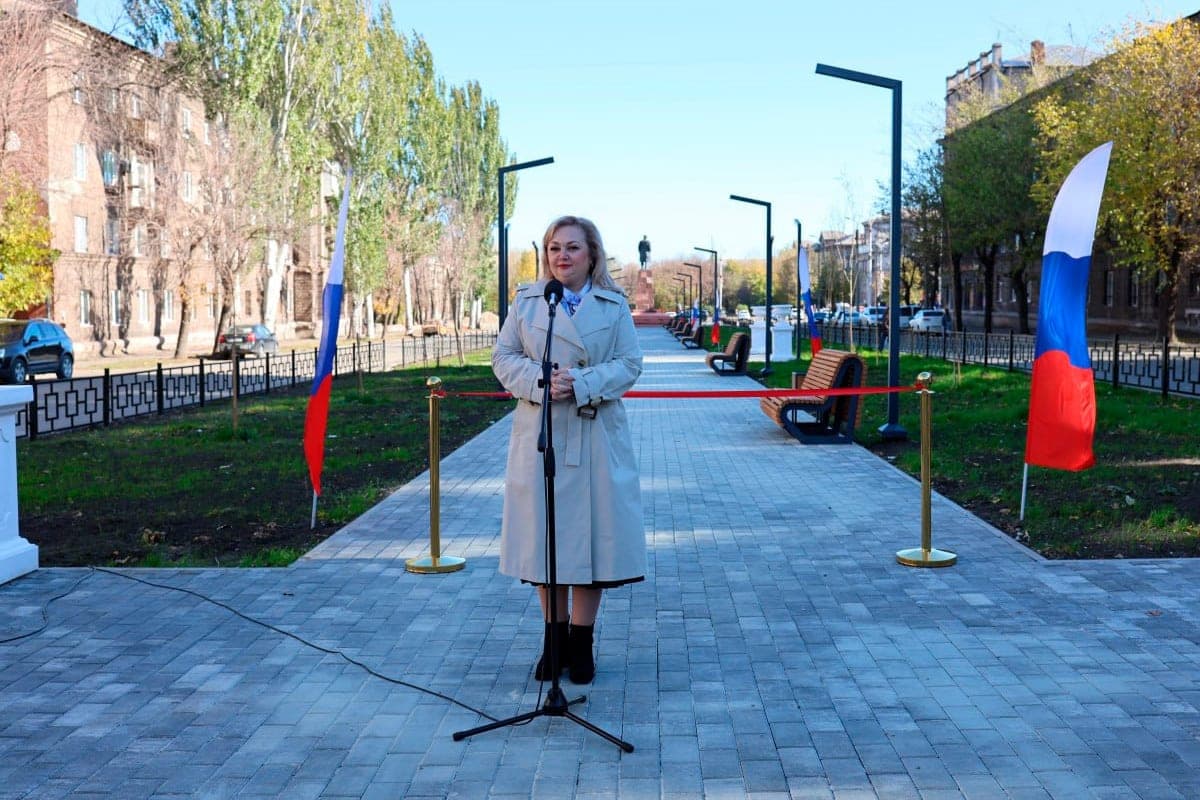 Алчевский проспект Ленина открылся после первого этапа реконструкции