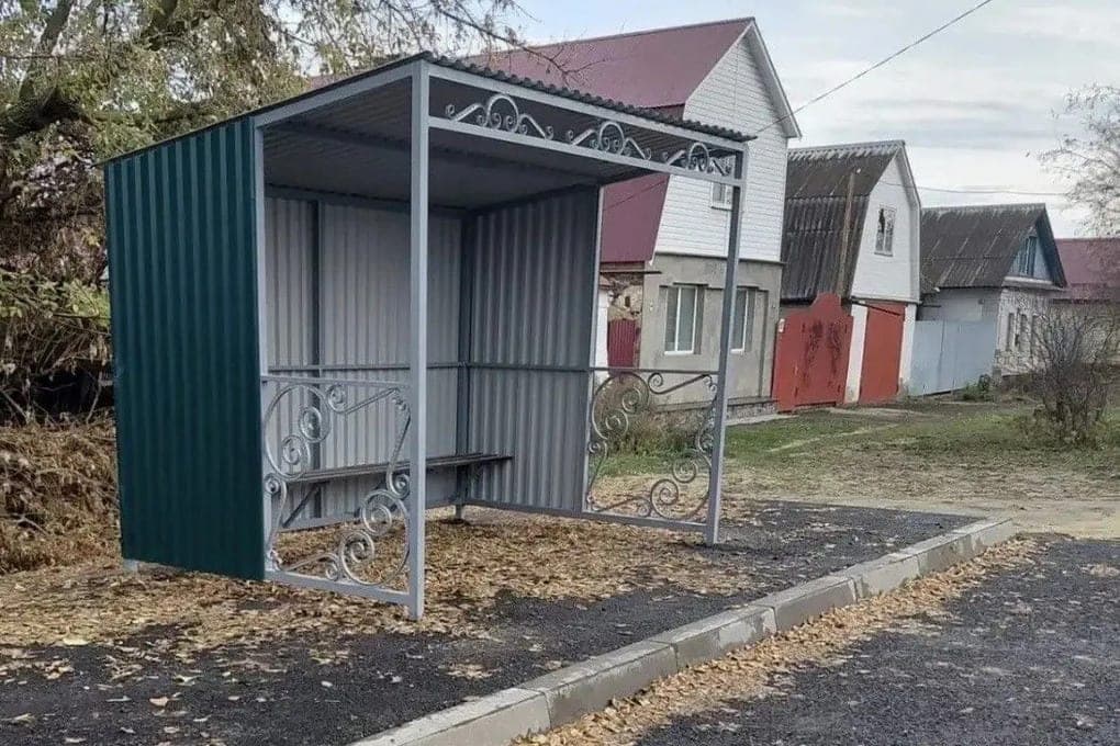 In Morshansk, after catching up, a new stopping pavilion appeared