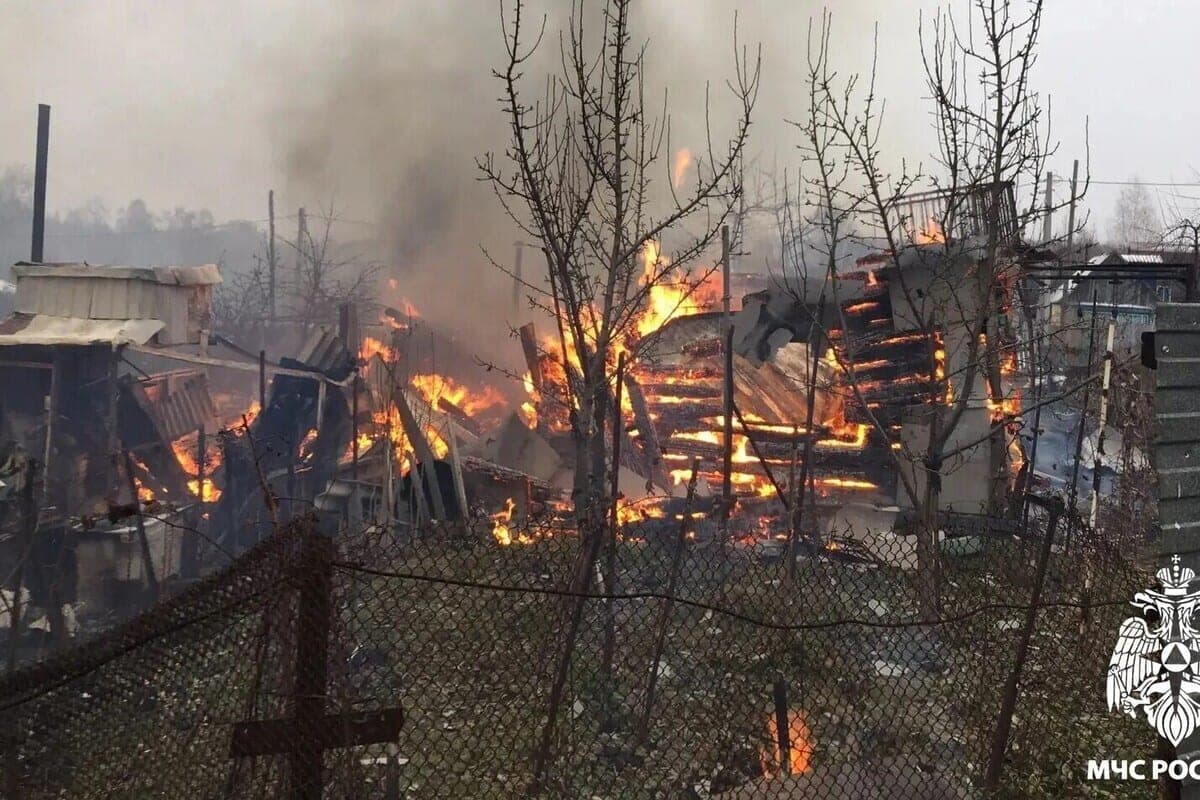 In the city of Prokopyevsk there was an incident with a fire