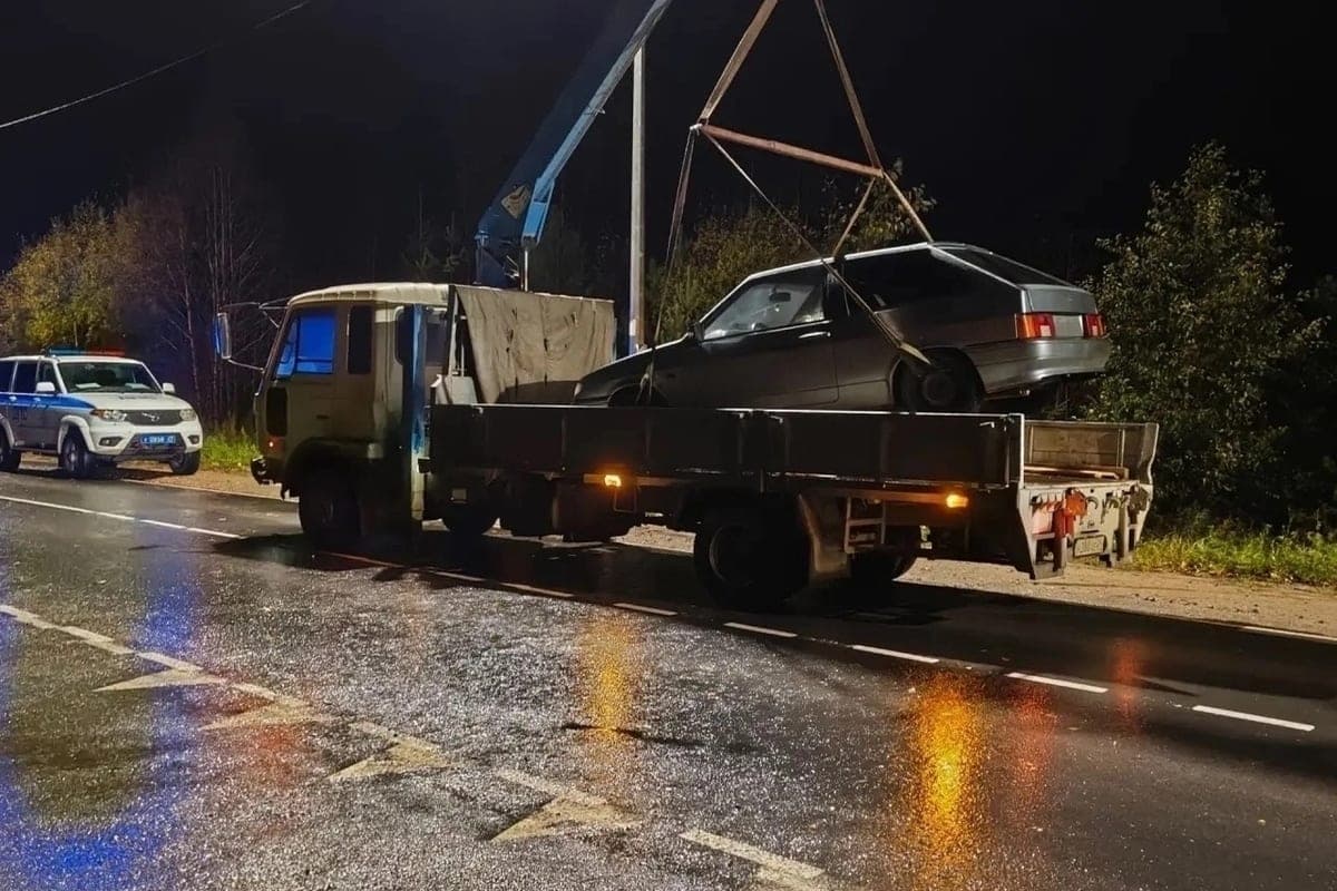 In Konosh district detained 16-year-old teenager behind the wheel of “VAZ”