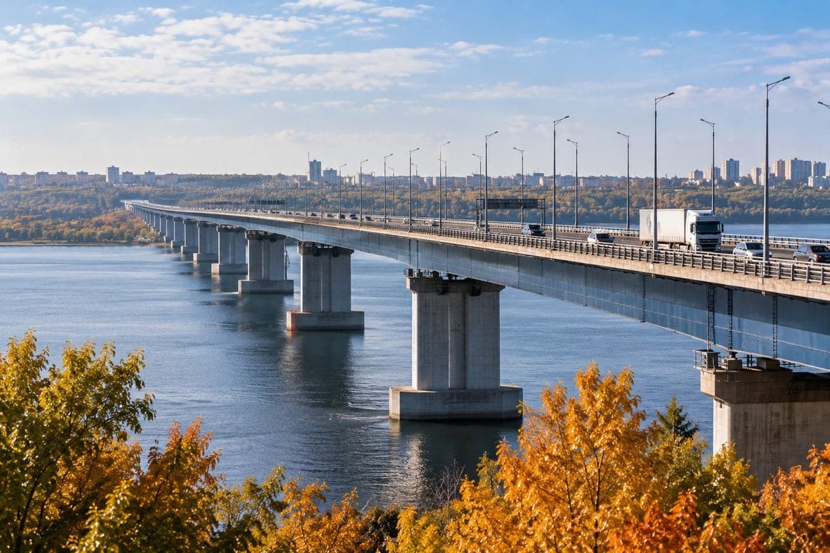 $53 million crash test: Presidential bridge in Ulyanovsk will be tested for strength