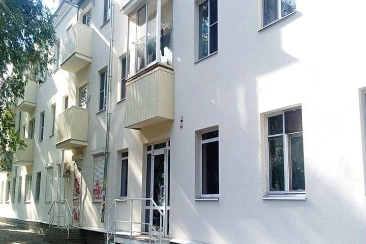 The capital repair fund boasted of updating an apartment building on Bogdan Khmelnitsky