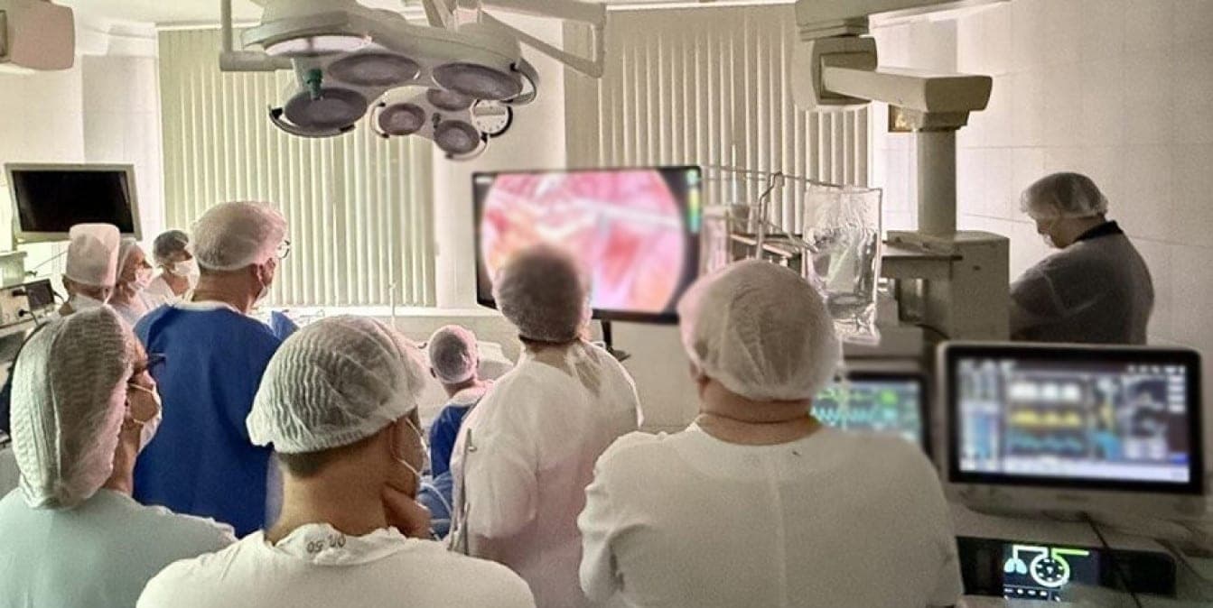 In Belarus for the first time performed surgery for endometriosis with ICG technology