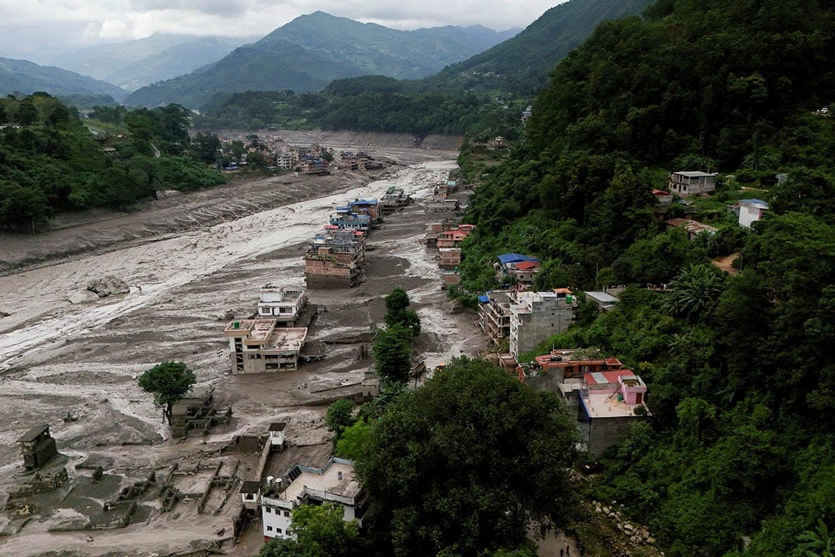 Four people missing in Nepal due to flooding