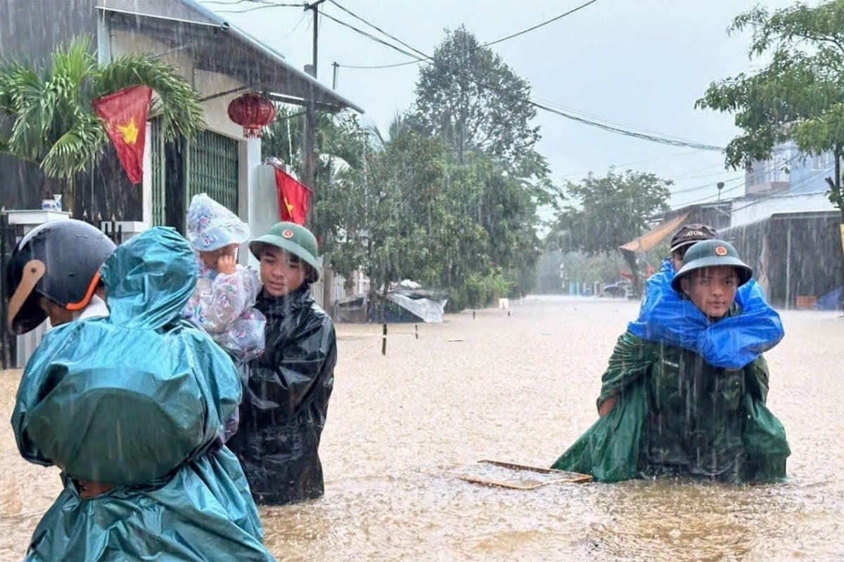 In Vietnam, heavy rains caused flash floods