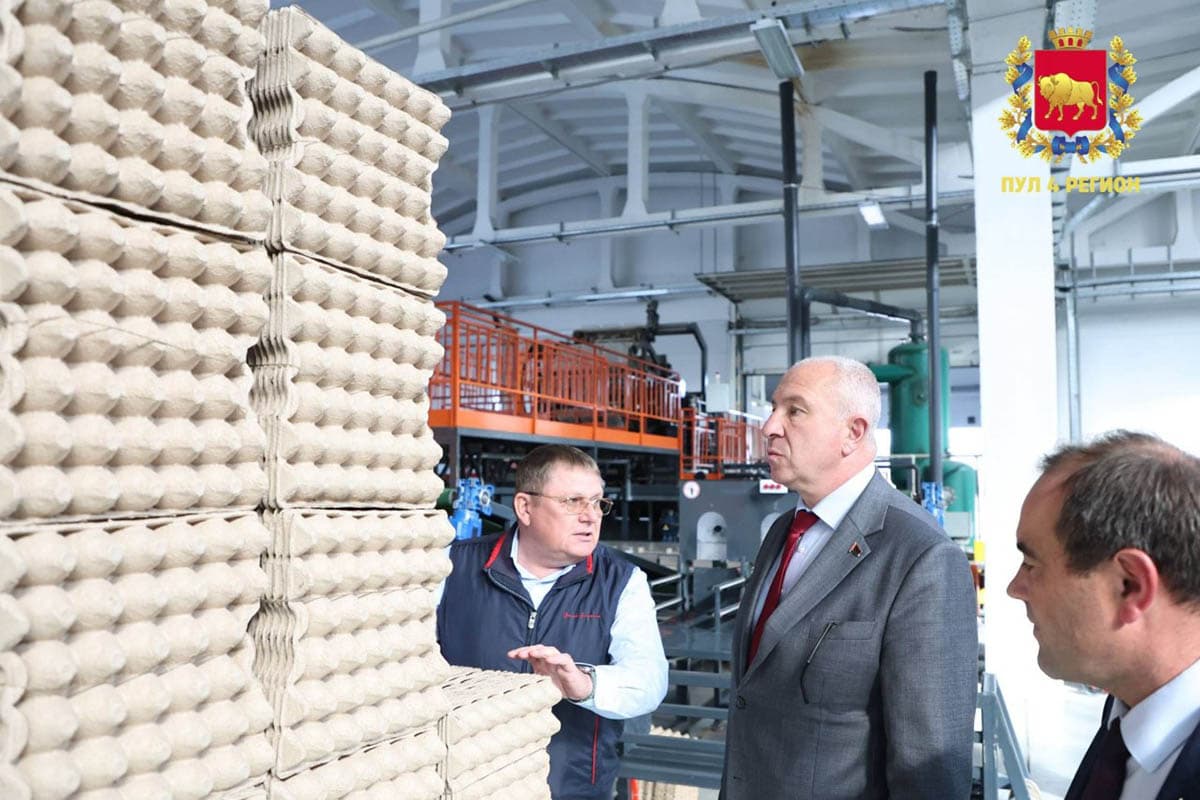 Karaev got acquainted with the progress of construction of new shops "Bellact" in Volkovysk Photo: Telegram channel "Pool 4 region"
