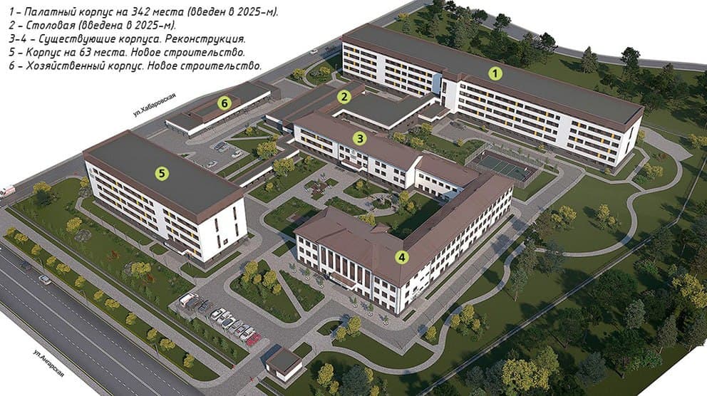 Строители поднялись на третий уровень нового спального корпуса на 63 места, возводимого на месте снесенного. Всего же будет пять этажей. Здесь разместятся приемное отделение, изолятор и медчасть.