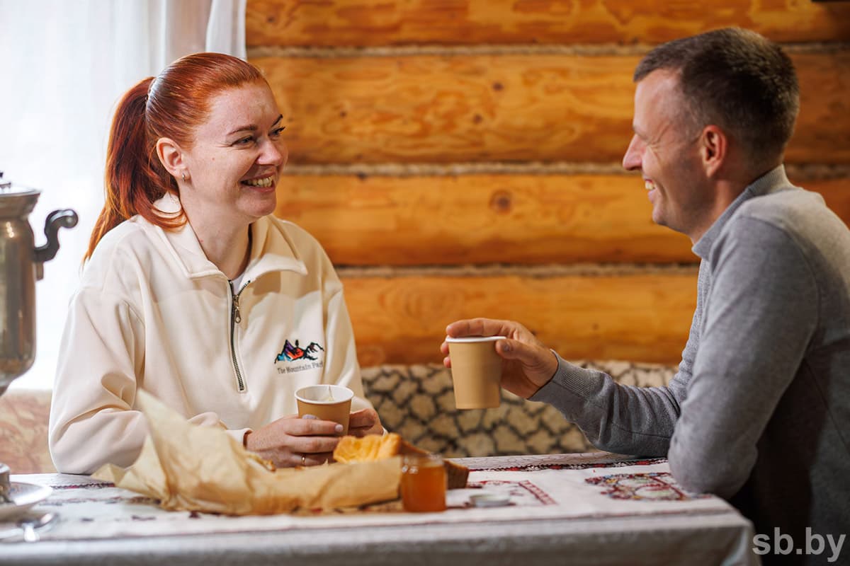 Owners of the agricultural estate "Paбыlikina khatka" Julia and Alexander Tatarchuk.