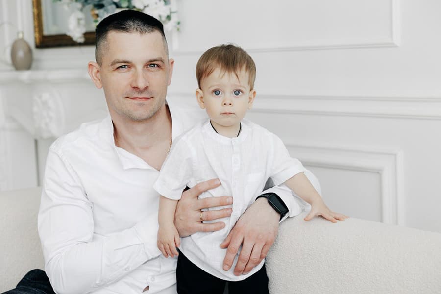 dmitrij s synom
