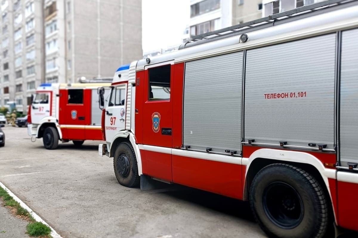 В Первоуральске произошел пожар в десятиэтажном доме