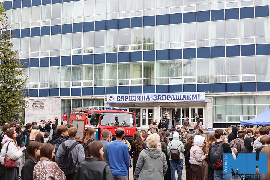 В БГЭУ провели плановую тренировку по эвакуации