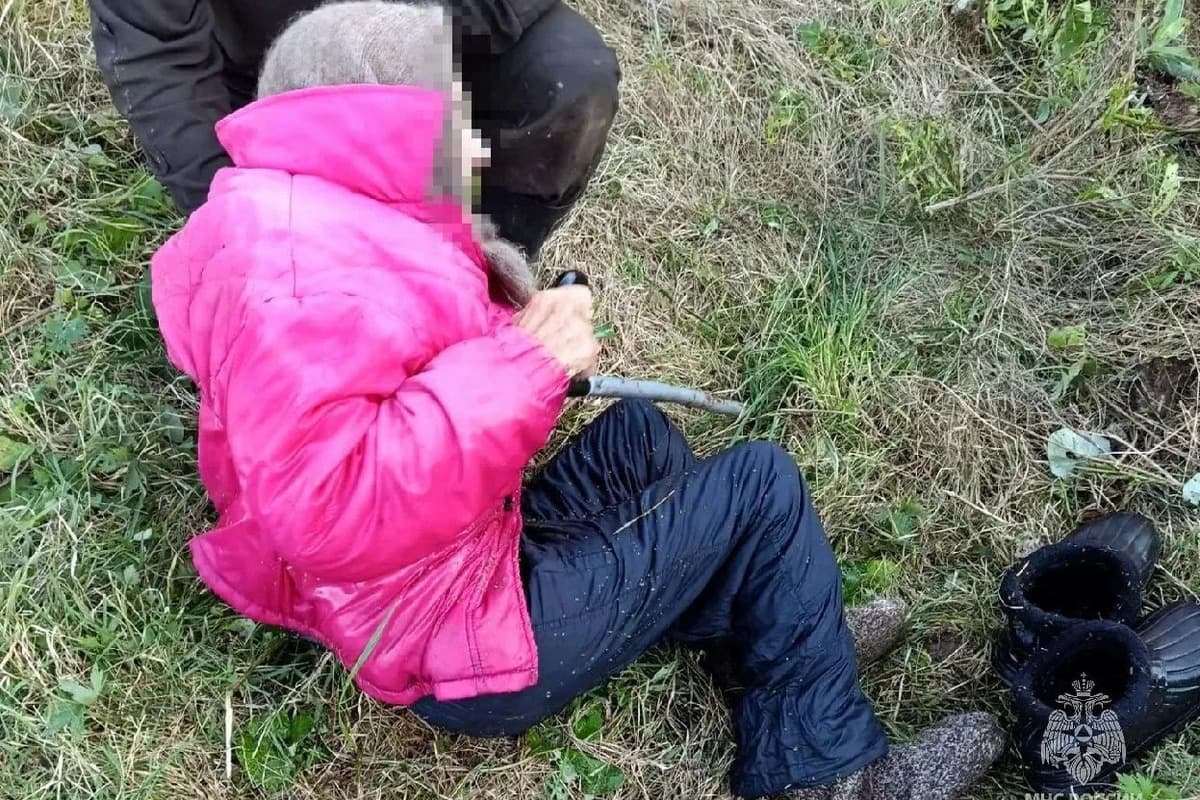 91-летняя бабушка едва не погибла, спасая провалившегося в водоем козленка