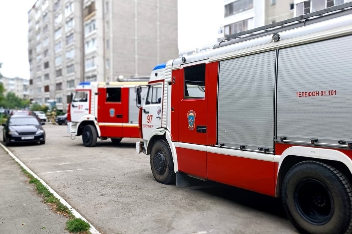 В Екатеринбурге произошел пожар в девятиэтажке на Дружинина