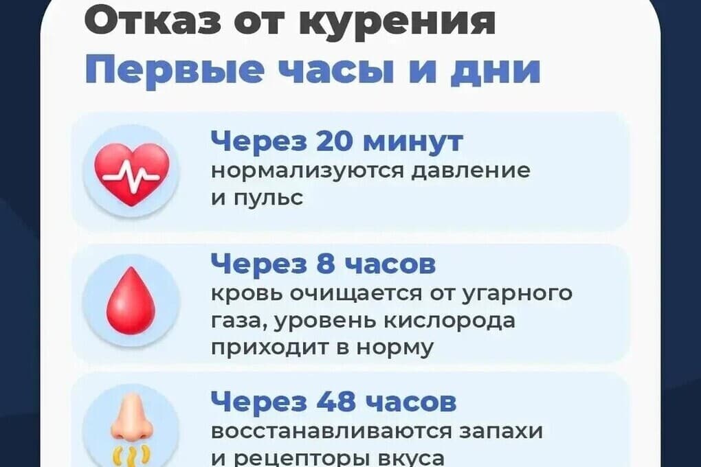 Один день без никотина — шаг к здоровью: как восстанавливается организм после отказа от курения
