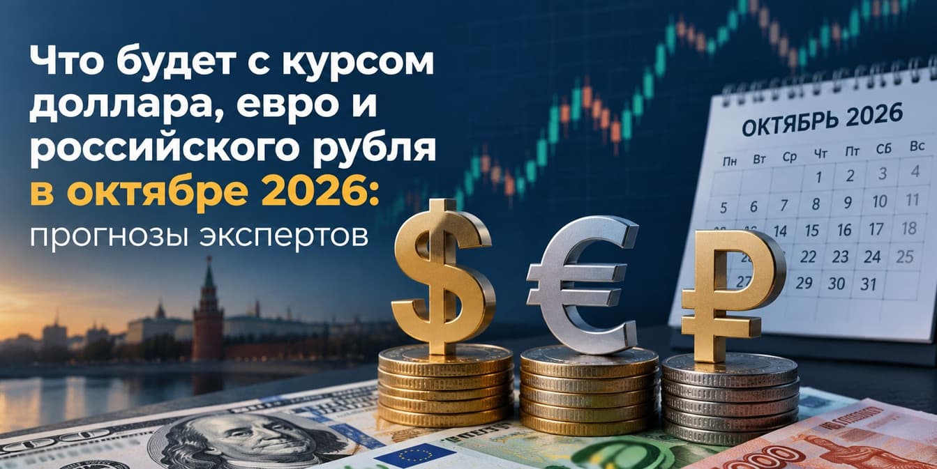 Что будет с курсом доллара, евро и российского рубля в октябре 2026