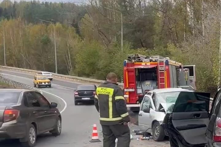 Под Красными Баками в лобовом ДТП погиб водитель Lada Kalina