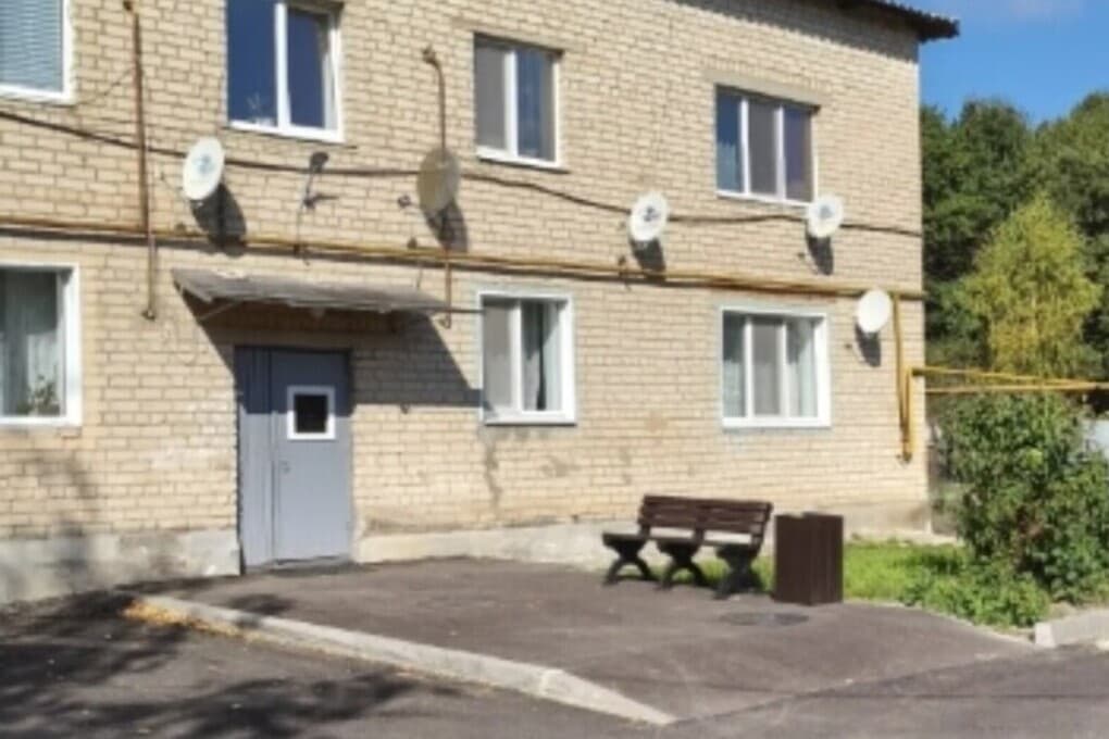 The courtyard territory was landscaped in Naryshkin, Oryol Region