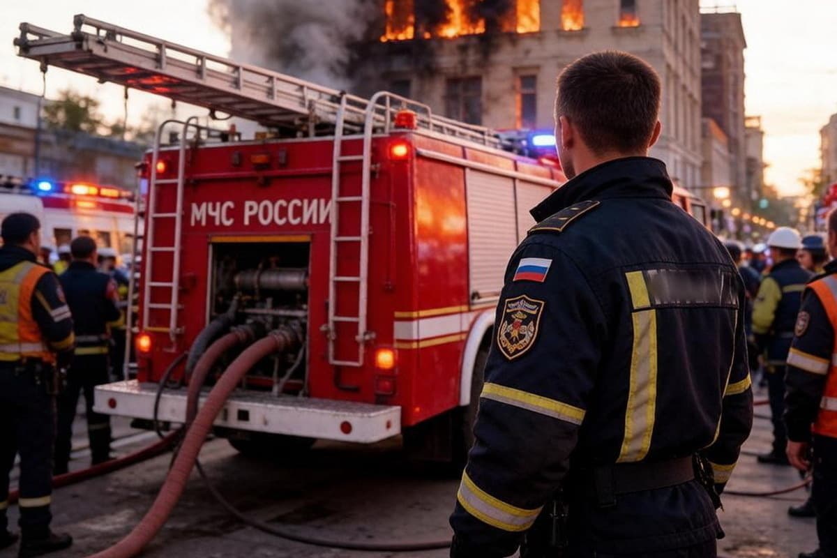 Россиянин погиб в горящей четырехэтажке