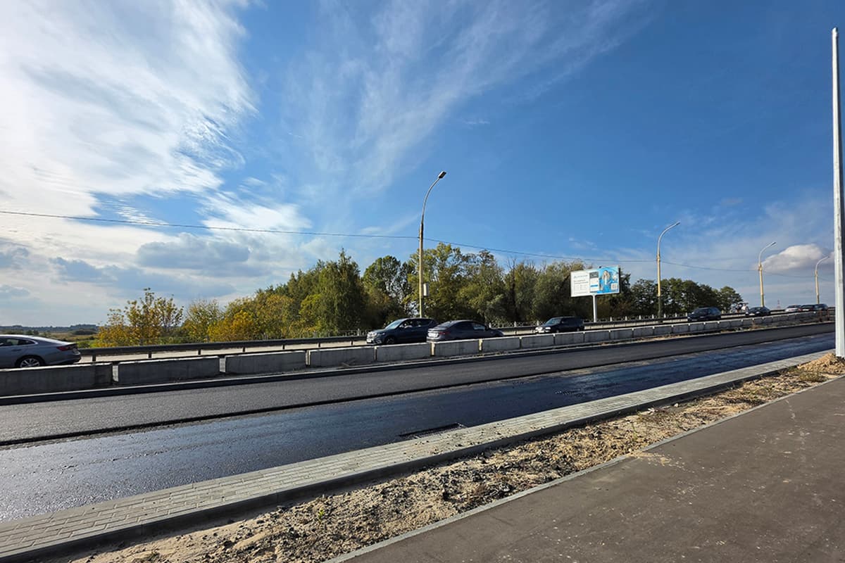 Traffic on the new part of the bridge over the river Mukhavets in Brest is planned to open by the end of the year