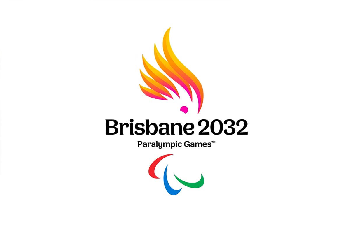 The logo of the 2032 Paralympic Games in Brisbane