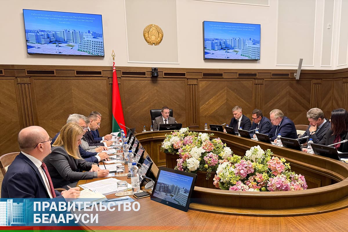 The government discussed the organization of electronic procurement mechanism in Belarus