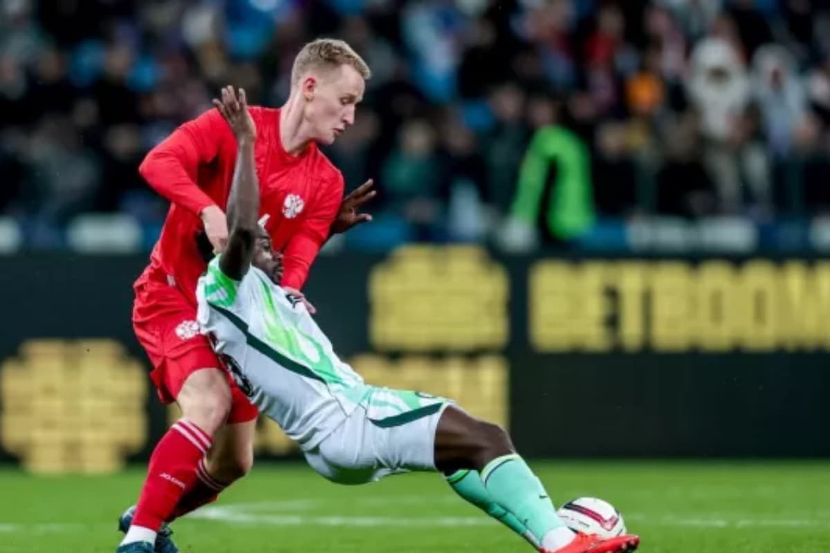 Rostov player Viktor Melekhin took part in the match between Russia and Nigeria