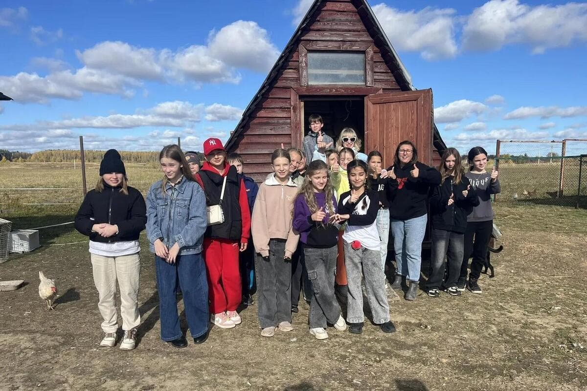 Schoolchildren from Turovo visited the farm “Home”
